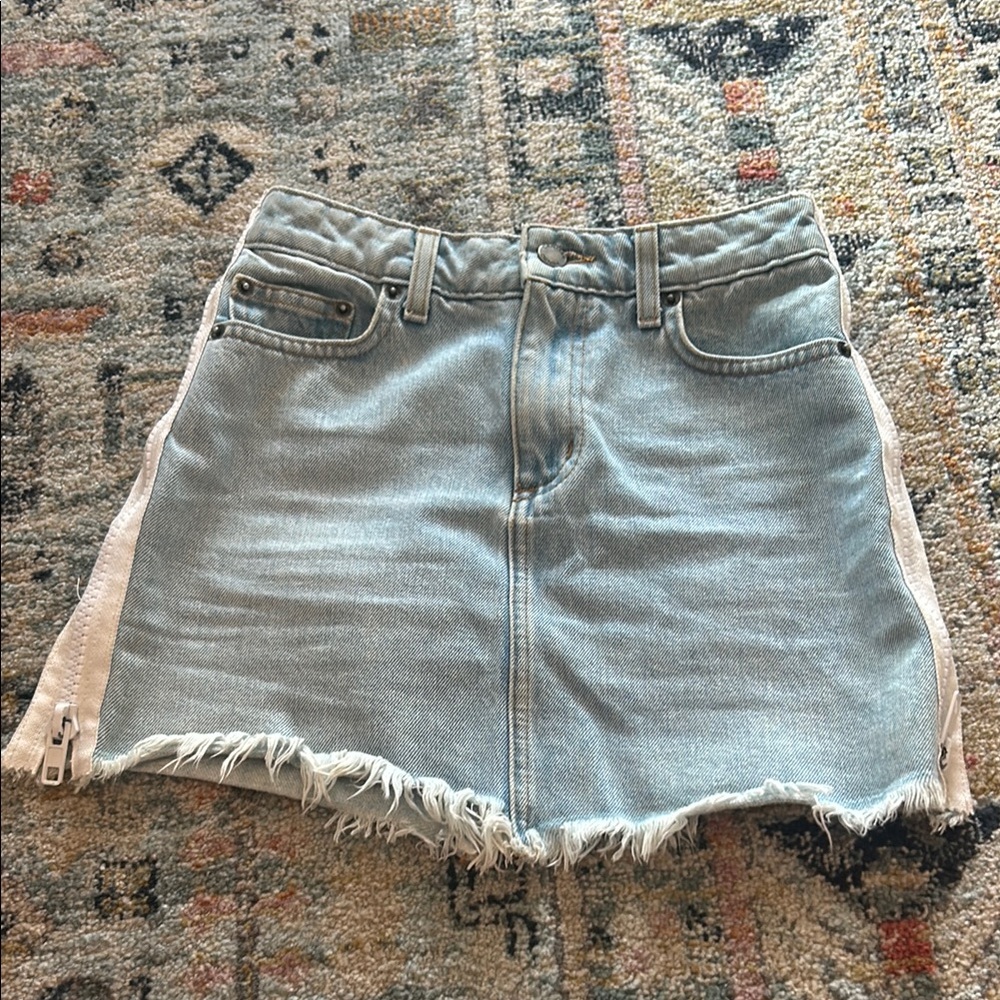 Carmar Zipper side Jean Skirt